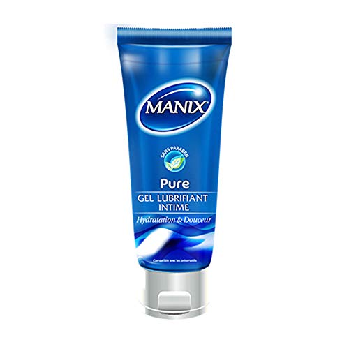 Lubrificante MANIX Pure Gel (80 ml - 1 Unidade) MANIX - Banho e corpo - 80 ml, secagem vaginal, álcool, inodoro