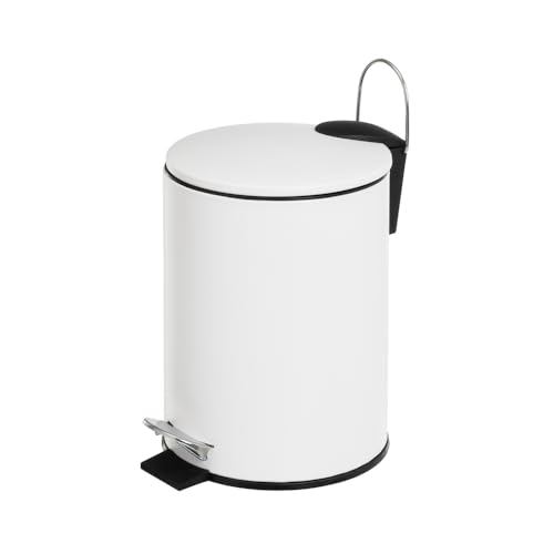 Caixote do Lixo LOLAHOME com Pedal Branco LOLAhome - Lixeiras e cestos de lixo - caixote, lixo, lolahome, pedal, branco