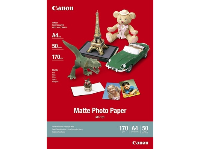 Papel Fotográfico CANON MP-101 A3 Photo Paper 40 sheets Canon - Papel de impressora e copiadora - a3, 40 folhas, 170g/m²