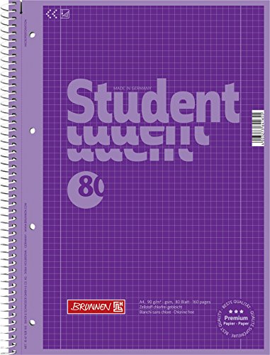 Caderno BAIER & SCHNEIDER Universidade (A4 - Quadrado - Vermelho) Baier & Schneider - Cadernos e bloco de notas - a4, quadrado, 80 folhas, cartão branco