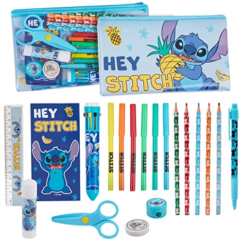 Estojo DISNEY Stitch (Idade Mínima Recomendada: 3 anos) Cerdá - Kits de desenho e pintura - estojo, disney, stitch, 3 anos, lápis de cor