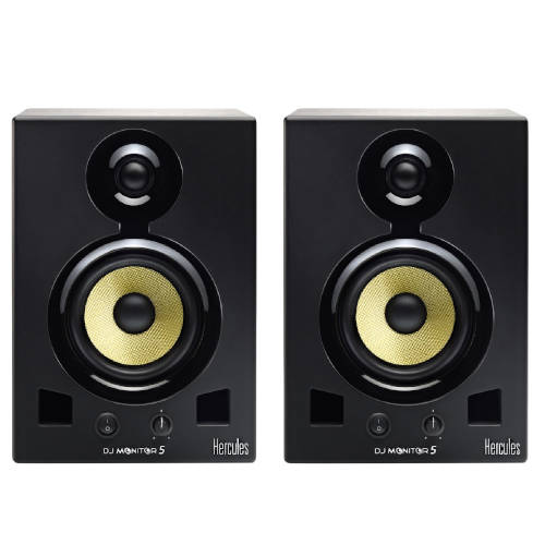 Colunas Monitor 5 80W RMS HERCULES DJ (Colunas) Hercules - Alto-falantes - 80W RMS, 12,7 cm woofer, monitoring, som cristalino