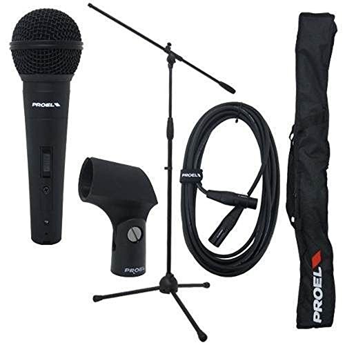 Kit de microfone PROEL PSE 3 (Microfone de condensador) PROEL - Microfones - 53 dB, 60-14000 Hz, cardioide, mini xlr