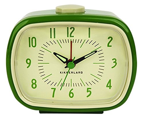 Relógio de Mesa KIKKERLAND Retro (Verde) Kikkerland - Relógios despertadores - retro, verde, plástico resistente, despertador