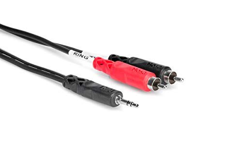 Cabo de Áudio HOSA TECHNOLOGY (Jack 3.5mm - RCA - 1.8 m - Preto) Hosa Technology - Cabos de áudio e vídeo - 18 m, 3.5mm, RCA, nível