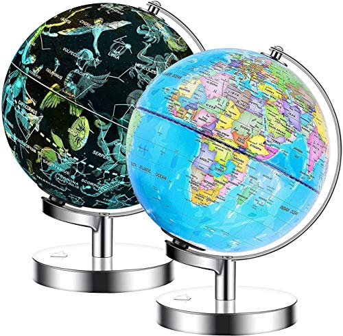 Globe Terre Exerz 23 Cm Iluminação Led Sem Fio Exerz Limited - Globos terrestres - terrestrial globe, LED lighting, wireless