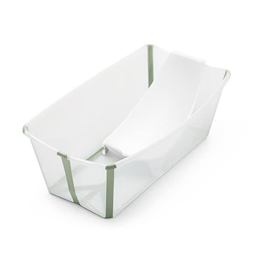 Banheira STOKKE Flexi Bath (Verde - Aço Inoxidável) Stokke - Móveis para bebês e crianças pequenas - flexível, aço inoxidável, anti-derrapante, suporte recém-nascidos