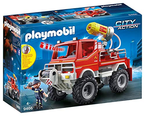 Playmobil City Action 4X4 Bombeiros com Lança de Água PLAYMOBIL - Conjuntos de brinquedos - bombeiros, lança de água, 4x4, extintor de espuma