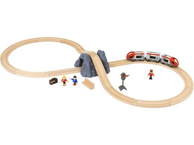Comboio de Brincar BRIO 3 Peças (Idade Mínima Recomendada: 18 meses) BRIO - Brinquedos - comboio, túnel, figuras, acessórios