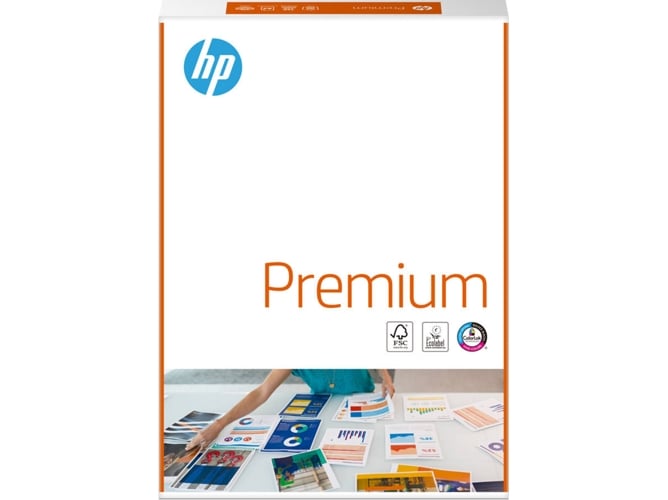 Papel Impressora HP Premium Plus A4 500 Folhas HP - Papel de impressora e copiadora - premium, a4, 500 folhas