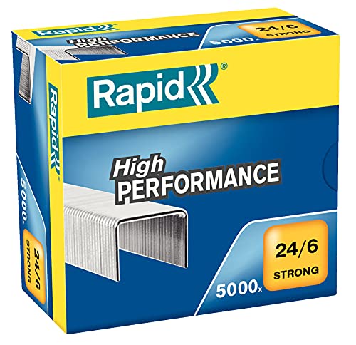 Agrafos RAPID Strong (Caixa de 5.000 Un) Rapid - Grampos - 5.000 unidades, anti-dormente, 30 folhas, 60 g