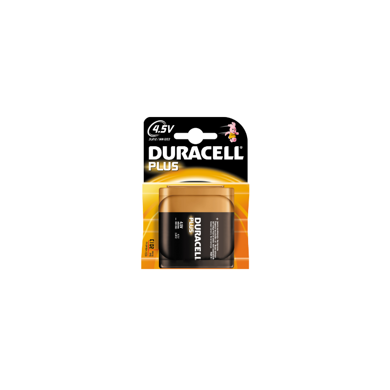 Pilhas Não Recarregáveis DURACELL 4.5V 3LR12 Duracell - Baterias - alcalino, cilíndrico, 4.5wh, 1.5v