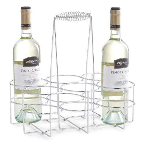 Cesto para Garrafas ZELLER 24904 | Aço inoxidável Zeller - Suportes para vinhos - aço inoxidável, garrafas