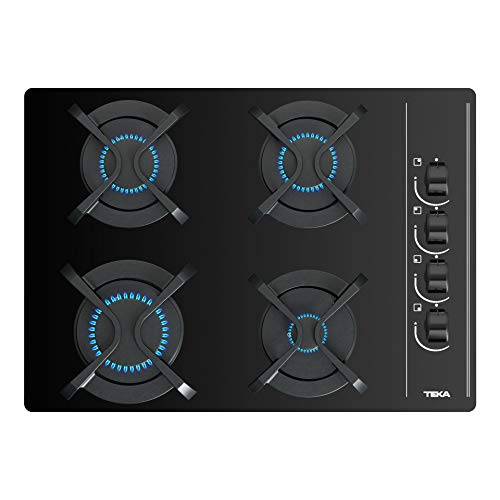 Placa de Gás TEKA GBC 64003 (Gás Butano-Propano - 59.5 cm - Preto) TEKA - Cooktops - gás butano, gás propano, 4 zonas, 2750 w