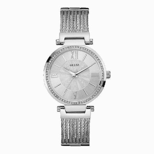 Relógio de Mulher LENDAN Guess Soho Cinzento Guess - Relógios - aço, prateado, mineral, 3,65 cm