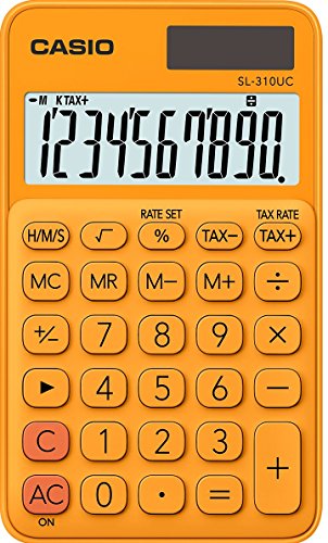 Bolsa para Calculadora CASIO SL-310UC-RG Laranja Casio - Calculadoras básicas - bolsa, calculadora, casio, sl-310uc-rg, laranja