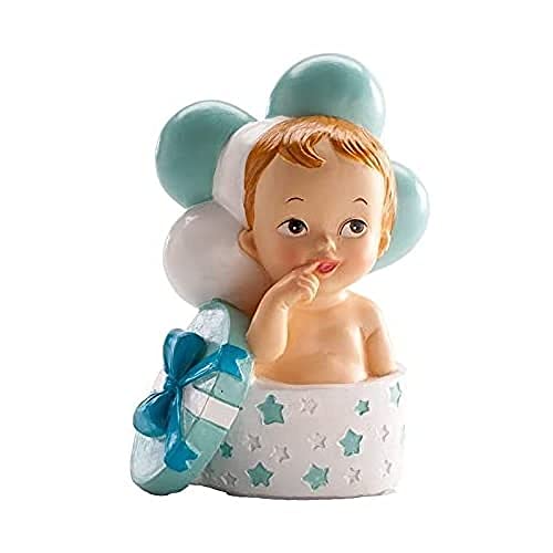 Figura DEKORA 3D (Bebé com Presente e Balões) dekora - Materiais de decoração de bolos - figura, 3D, bebé, presente, balões