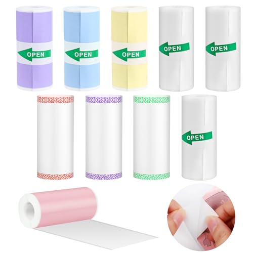 Etiquetas para impressão GUKKK 10 (Classificação e Arquivo) GuKKK - Rolo de papel para recibos e máquinas de adição - etiquetas, impressão, 10, termal, preto