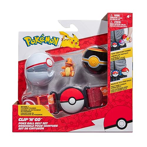 Figuras de Ação POKEMON Belt Set Charmander AK TRADE - Brinquedos - charmander, pokemon, cintura ajustável, 2 poké balls