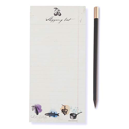 Bloco de Notas Magnético SUSI WINTER DESIGN & PAPER 18033 Susi Winter Design & Paper - Cadernos e bloco de notas - magnético, 30 folhas A4, papel de alta qualidade, fecho de correr