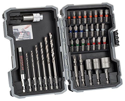 Conjunto de Brocas BOSCH 2 607 017 328 (35 peças) Bosch - Acessórios para brocas e parafusadeiras - 35 peças, metal, betão duro, HSS-G
