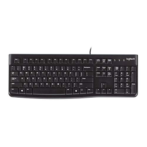 Teclado LOGITECH K120 Business (Com Cabo - Layout US) Logitech - Teclados - com cabo, layout US, teclas silenciosas, resistente a salpicaduras
