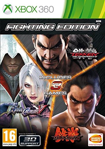 Jogo Xbox 360 Fighting Edition: Tekken 6 + Tekken Tag Tournament 2 + Soul Calibur V Namco - Software de jogos de vídeo - jogos, xbox 360, tekken 6, tekken tag tournament 2, soul calibur v