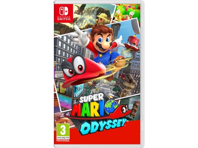 Jogo Nintendo Switch Super Mario Odyssey (M18) Nintendo - Software de jogos de vídeo - jogo, nintendo switch, super mario odyssey, m18, plataformas, exploração