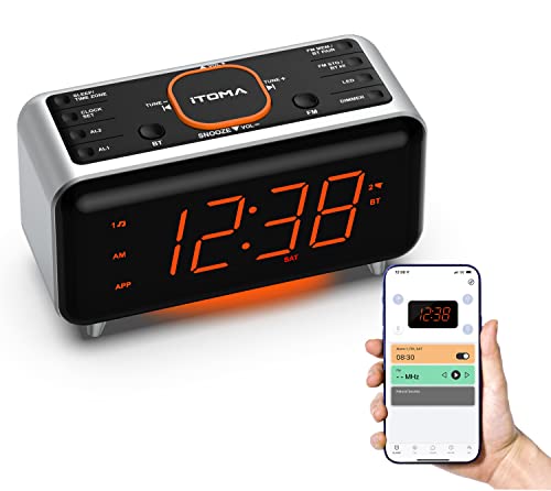 Rádio Despertador ITOMA iTomato (Laranja - Digital - Alarme Duplo) iTOMA - Áudio - digital, alarme duplo, temporizador