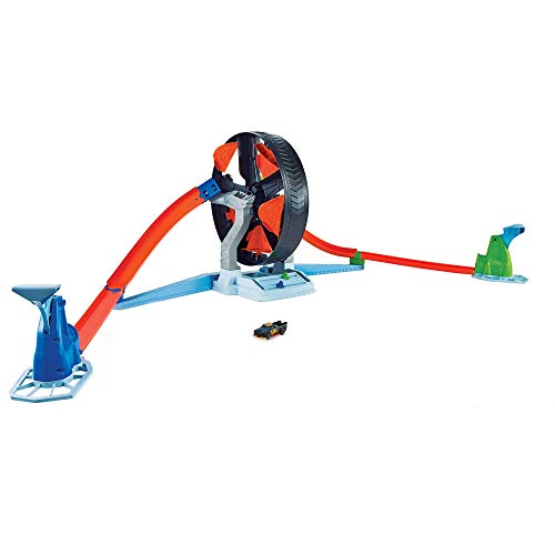 Pista de Carros HOT WHEELS Track Builder Spin Wheel (Idade Mínima Recomendada: 4 anos) Mattel - Conjuntos de brinquedos - lançador, roda giratória, carros hot wheels, 4 anos