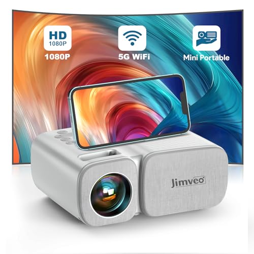 Projetor JIMVEO Mini (10 Lumens - 1080p - LCD) Jimveo - Projetores multimídia - mini, 10 lumens, 1080p, lcd