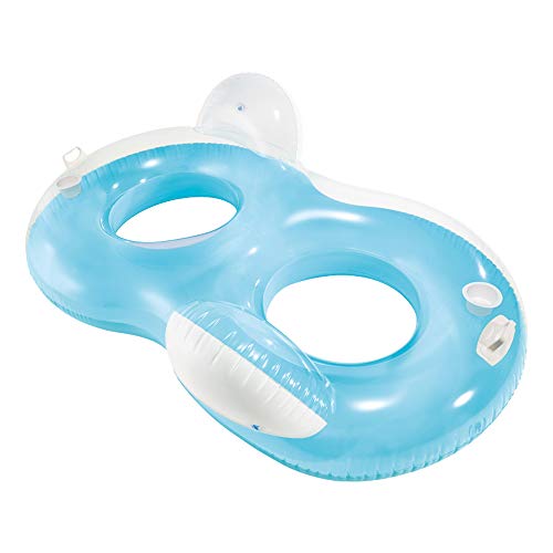 Espreguiçadeira Insuflável INTEX (Azul - Poliéster - 160x100 cm) INTEX - Colchões e espreguiçadeiras de piscina - insuflável, azul, poliéster, 160x100 cm