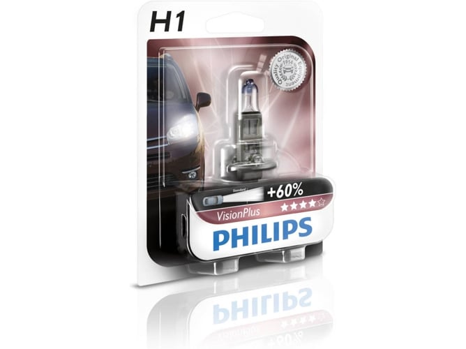 Lâmpada para faróis de automóveis PHILIPS VISION PLUS Philips automotive lighting - Iluminação de veículo a motor - lâmpada, faróis, automóveis, resistente à água