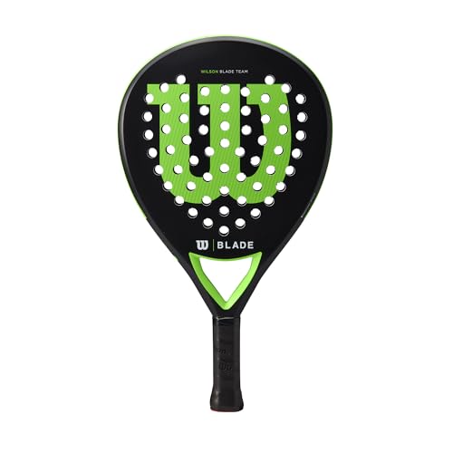Raquetes de Padel WILSON Blade Team V2 (Branco - 1.25) WILSON - Raquetes de ténis de plataforma e remo - fibra de vidro, espuma EVA, Sharp Hole, pontuacao consistente