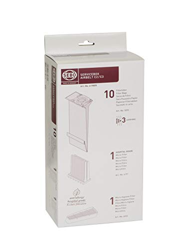 Sebo Airbelt C2/C2.1/C3/C3.1 10 Saco de filtro Sebo - Acessórios de aspirador - 10 sacos, sebo, poliéster