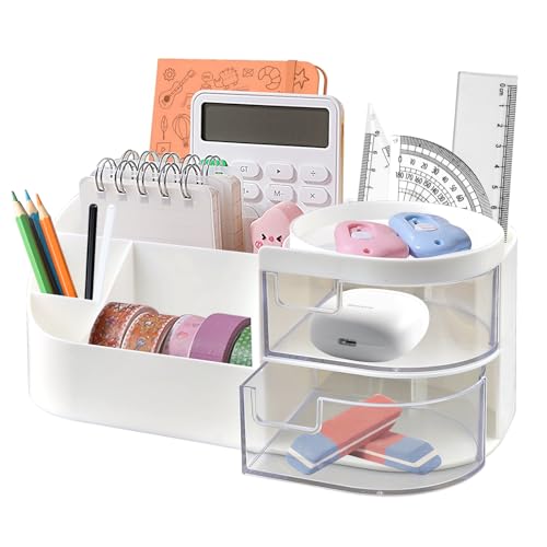 Organizador de Secretária SKRAUT HOME 9 Compartimentos Branco Salubohum - Organizadores de mesa - organizador, secretária, SKRAUT HOME, compartimentos, branco