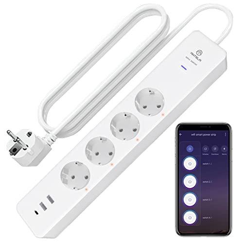 Extensão Elétrica ANTELA WiFi (3 Tomadas - Tipo F) ANTELA - Fios e cabos elétricos - wifi, 3 tomadas, tipo f