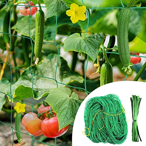 Rede para Plantas RED TREPODRA (Vermelho - 5x2 m) AISHOW - Gaiolas e suportes para plantas - vermelho, polietileno, 5x2m