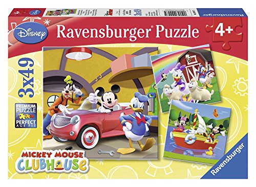 Puzzle RAVENSBURGER Mickey Clubhouse (49 peças) Ravensburger - Quebra-cabeças de encaixar - madeira, disney clubhouse, 49 peças, 20x25cm