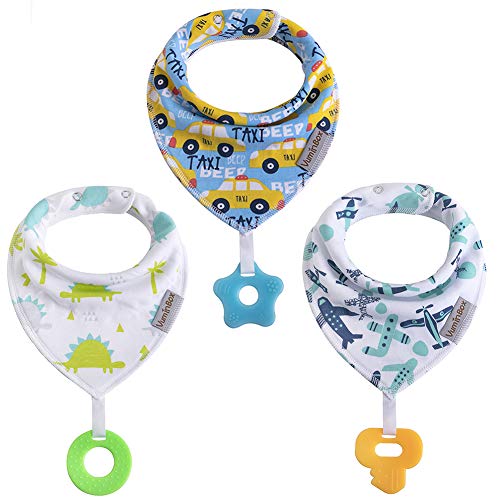 Toalha de Pernas VUMINBOX Triangular com Brinquedo para Mordedor vuminbox - Babetes - superabsorvente, algodão duplo, forro polar