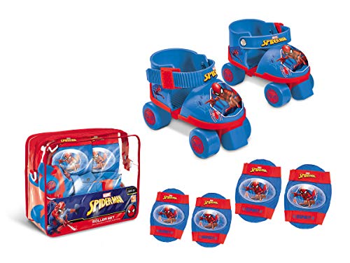 Conjunto de patinagem MONDO Spiderman (Tam.: Unisex) Mondo - Equipamento atlético de uso geral - protecções, 22-29, Spiderman, unisex
