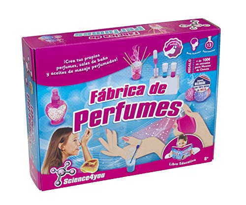 Kit de Ciência SCIENCE 4YOU Make Your Own Perfume Science4you - Conjuntos de ciência e exploração - fragrações, história dos perfumes, técnicas de produção, perfumes caseiros