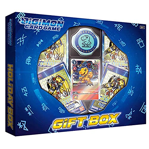 Jogo de cartas Bandai Digimon Classic Gift Box (6 anos) Bandai - Jogos de cartas - personalizável, papel resistente, 60 cartões, jogo de dados