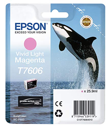 Tinteiro EPSON T7606 Magenta Claro (C13T760600) Epson - Cartuchos de toner e jato de tinta - magenta, claro, 25.9 ml, jato de tinta
