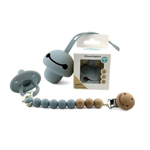 Porta-Chupetas NENINA & CO Nenina & Co (Azul) Nenina & Co - Cuidados com a higiene oral - porta chupetas, nenina co, azul, silicone organico, estetoscópio