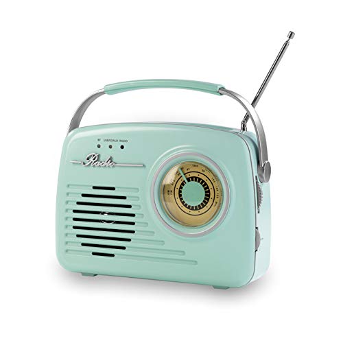 Rádio Portátil EASYMAXX Retro Verde Menta EASYmaxx - Radios - portátil, retro, verde