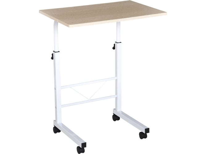 Secretária HOMCOM Branco (60 x 40 x 68-78 cm) HOMCOM - Mesas de Jantar - branco, 60x40x68-78 cm