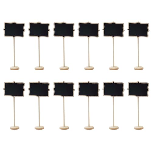 Quadro de Reservas de Madeira com Base 12 Peças Rectangulares NyxSeat - Quadros-negros - madeira, natural, 12 peças, rectangulares