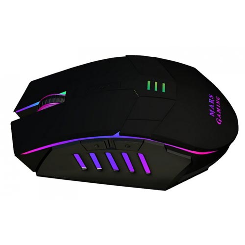 Rato Gaming MARS GAMING MM116 (3200 dpi - Preto) Mars Gaming - Ratos e trackballs - gaming, 3200 dpi, preto