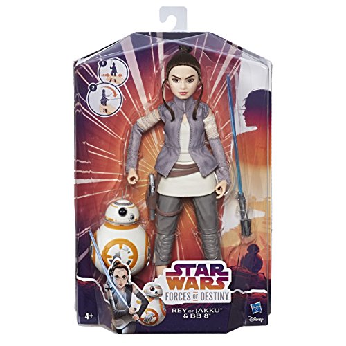 Figura de Ação STAR WARS The Force Awakens Rey & BB-8 (Idade Mínima: 4 anos) Hasbro - Bonecos de ação e brinquedo - star wars, rey, BB-8, ação, 4 anos